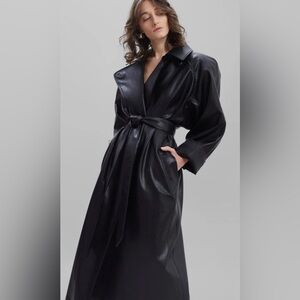 The Frankie Shop Henna Faux Leather Jacket